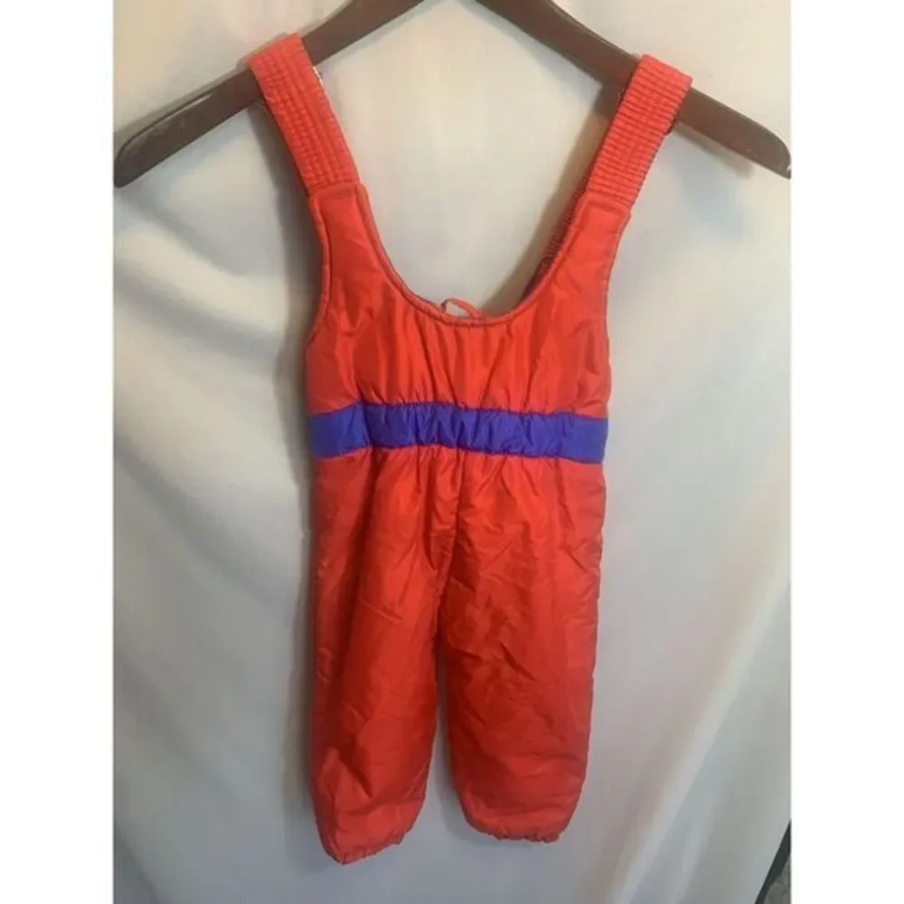 Vintage 2T 1st Team Colorblock 80S 90s Overall UNIQUE Snow  Bibs Retro Shapes‎